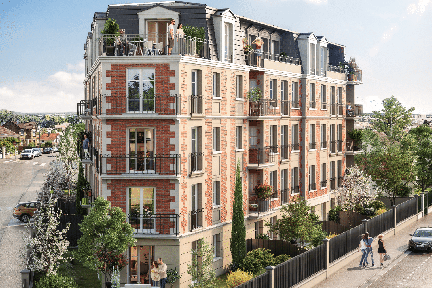 APPARTEMENTS NEUFS GAGNY DU STUDIO AU TYPE 4 - Perspective extérieure