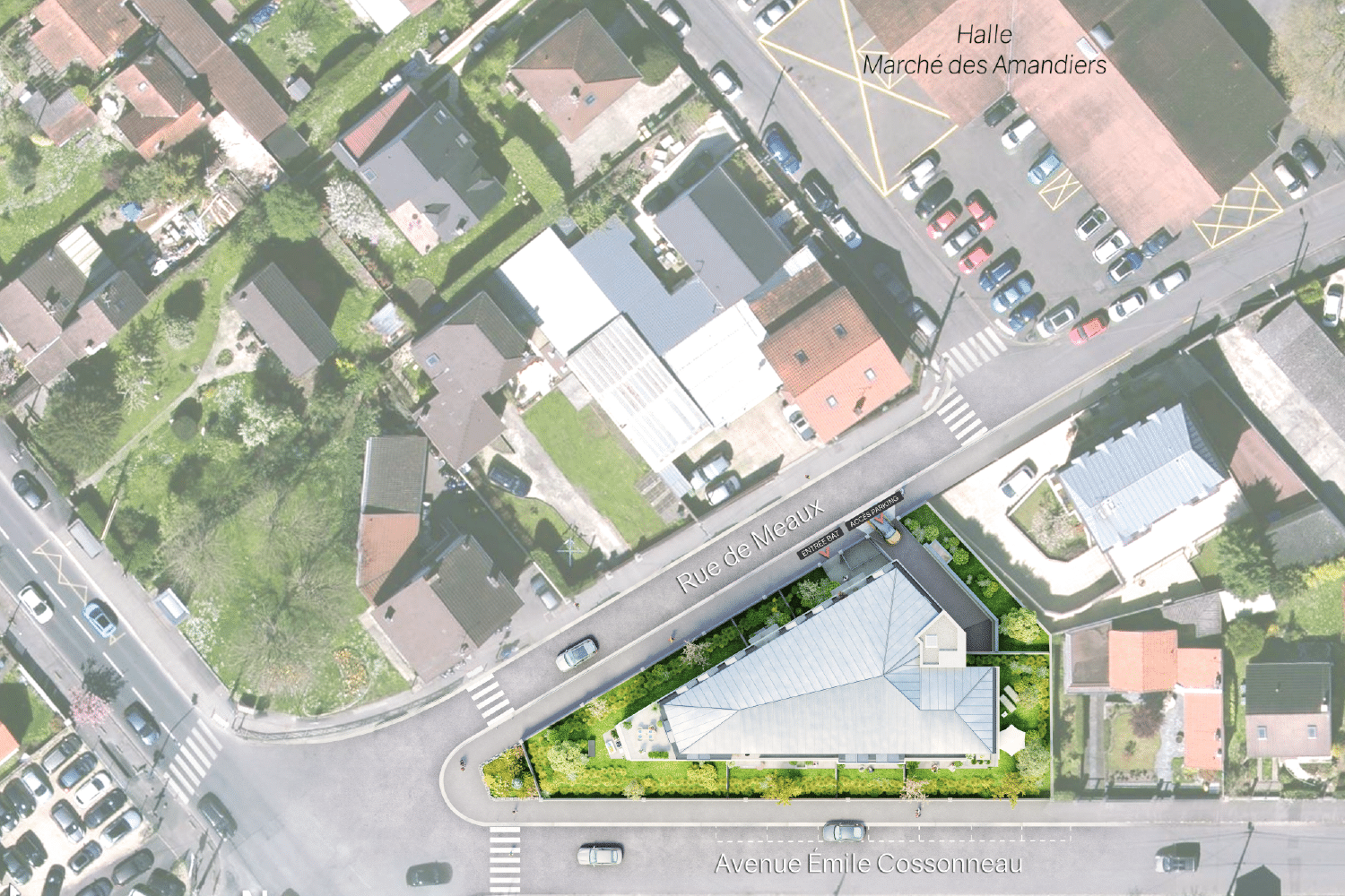 PROGRAMME IMMOBILIER GAGNY - Appartements neufs du T2 au T4 Plan de masse